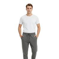 STRETCH DOUBLE FACE TAPERED PANTS