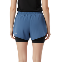 WOMEN'S DOUBLE LAYER SPLIT SHORTS