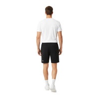 BLACK MEN SHORTS WITH DRAWSTRING CLOSURE