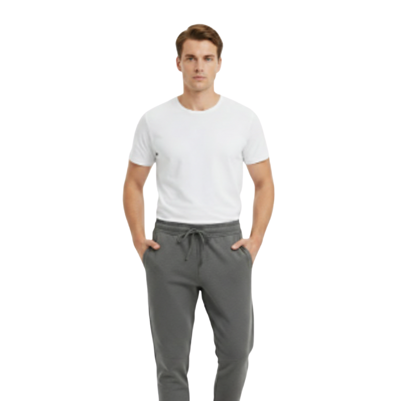 STRETCH DOUBLE FACE TAPERED PANTS