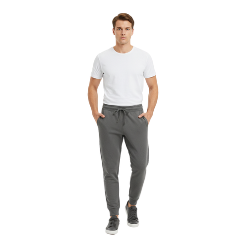 STRETCH DOUBLE FACE TAPERED PANTS