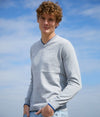 MENS CONTRAST-TIPPED V NECK SWEATER