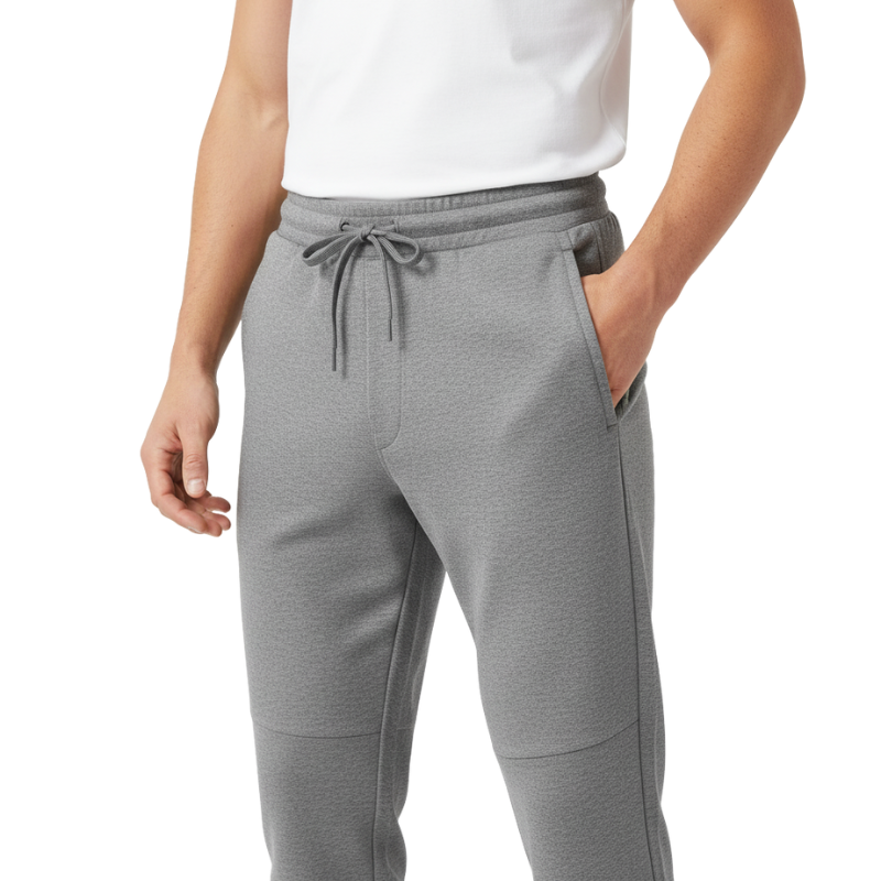 STRETCH DOUBLE FACE TAPERED PANTS