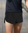 MENS QUICK DRY RUNNING SHORTS WITH CURVED HEM