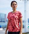 WOMENS TRAINING FLORAL TEE