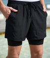 MEN 2 IN 1 DRY TECH RUNNING SHORTS