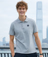 MEN COTTON POLO SHIRT WITH LOGO BADGE