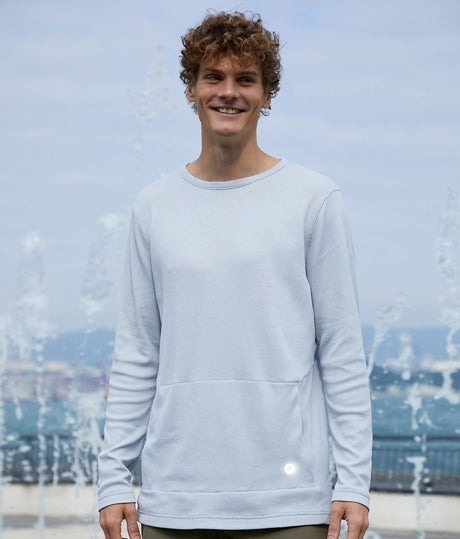 MEN WAFFLE KANGAROO POCKET TEE