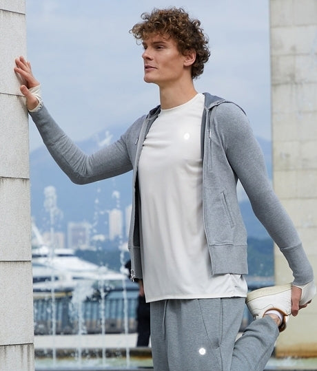 MENS HEAVYWEIGHT FULL-ZIP HOODIE SWEATSHIRT