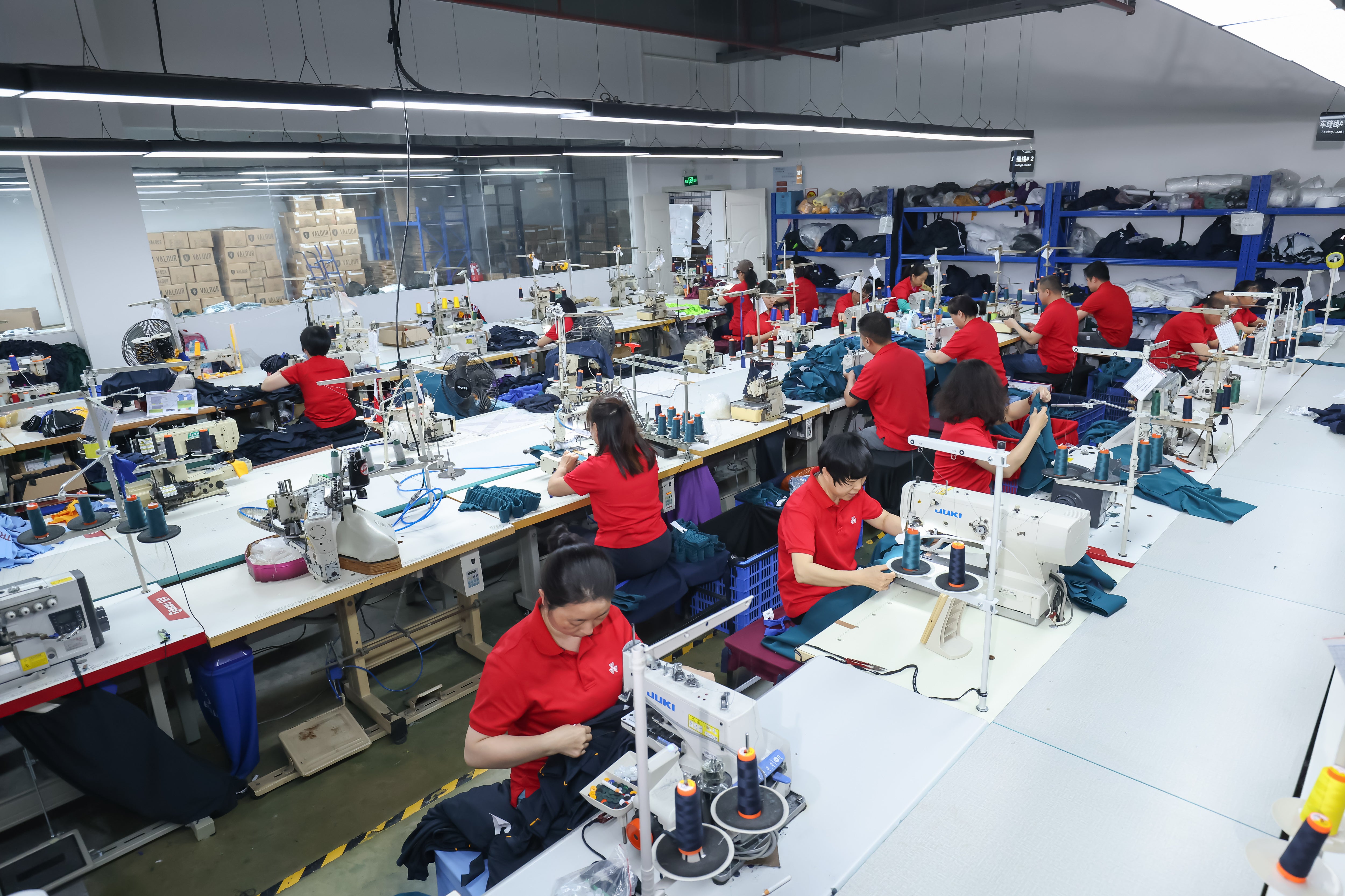 Industrial stitching assembly