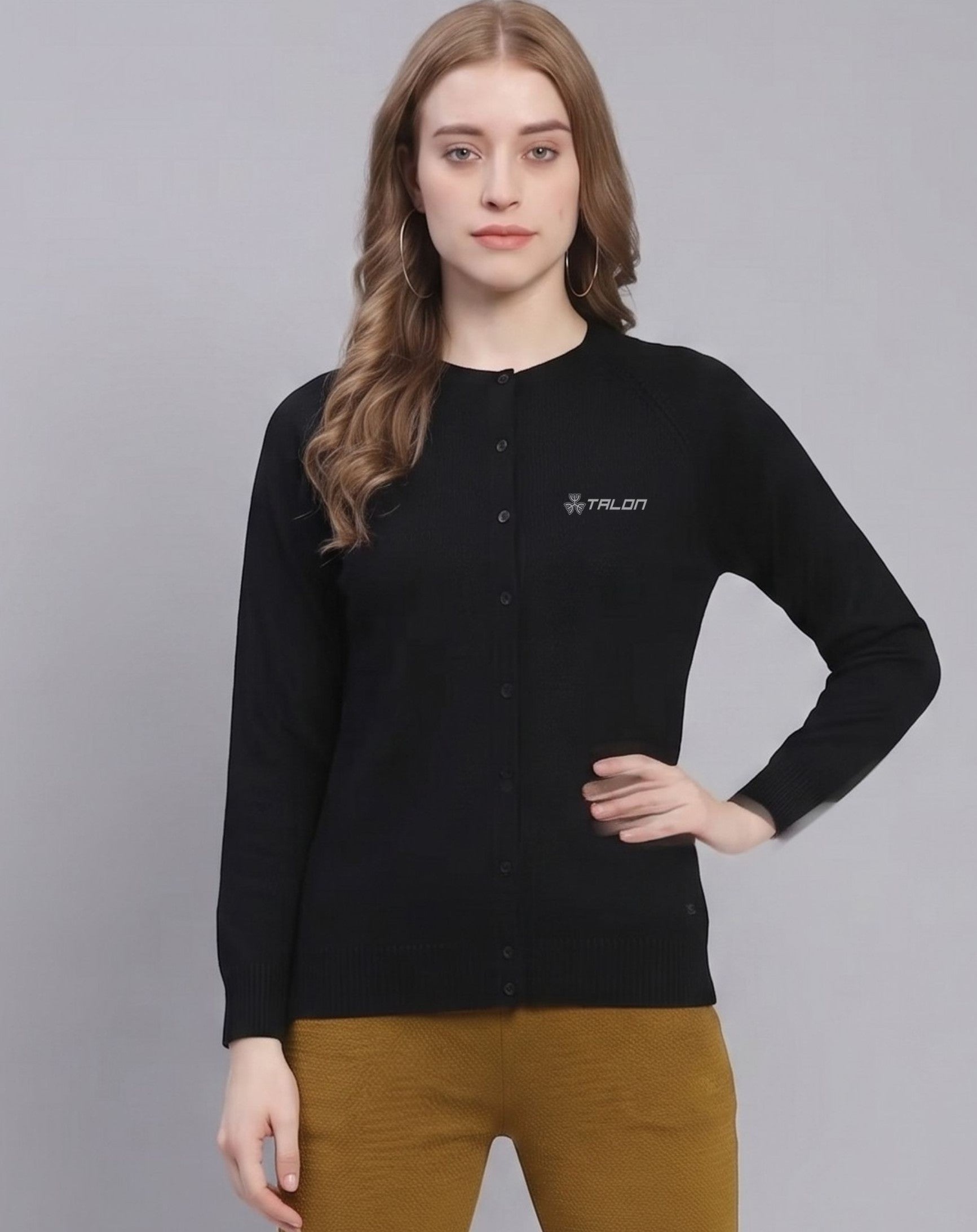 Talon Elysian Mock-Neck Cardigan
