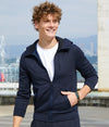 CUSTOM COTTON JERSEY ZIP-UP HOODIE