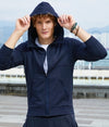 MENS SOLID ZIP UP ATHLETIC HOODIE