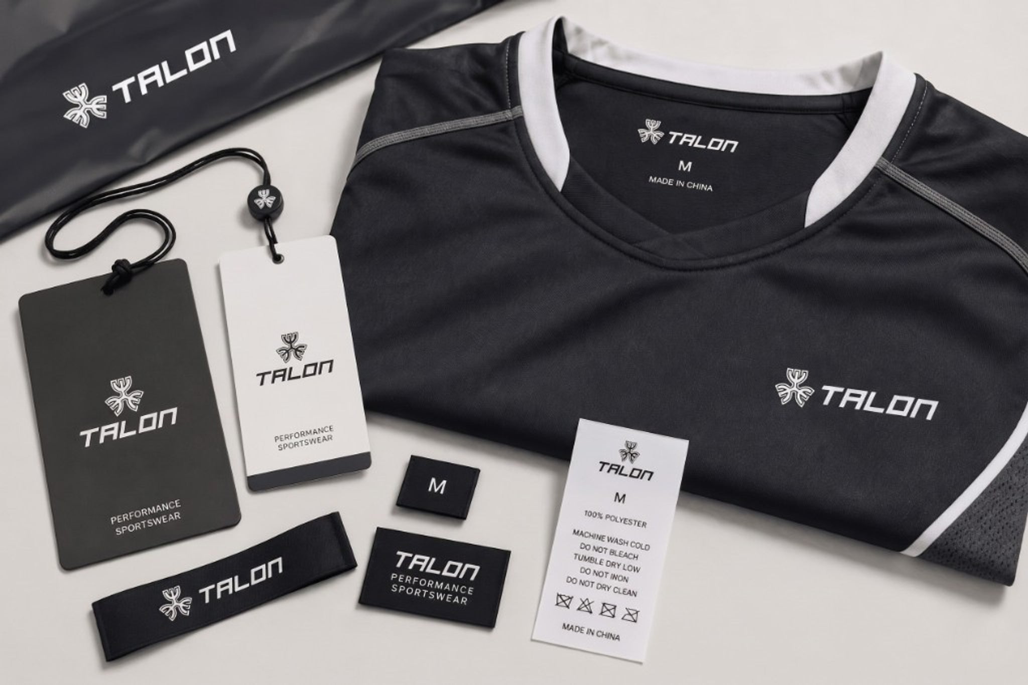 Custom woven labels hangtags and branding tags for private label apparel.