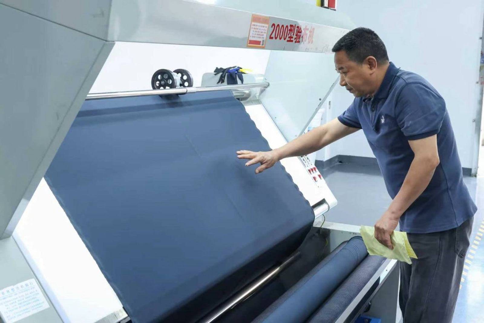 In coming fabric quality inspection at TALON factory — TALON OEM manufacturing